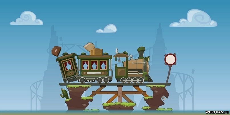 карта игры вормикс - локомотив